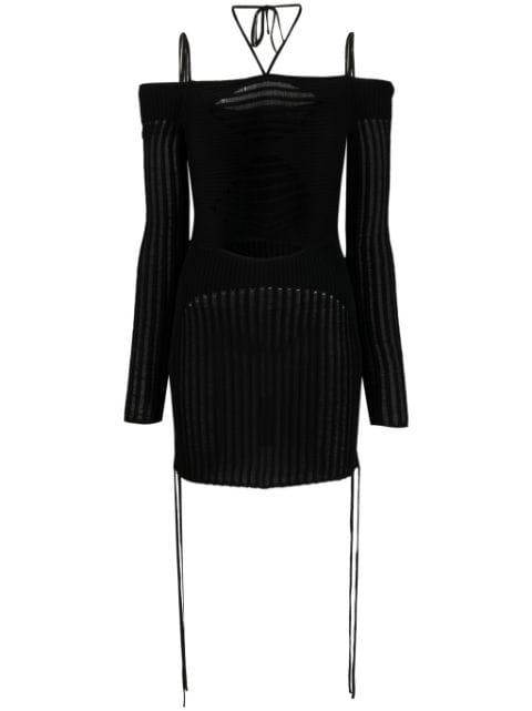 ribbed-knit mini dress by ANDREADAMO