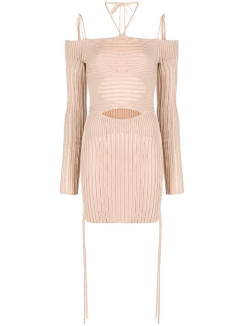 ribbed-knit mini dress by ANDREADAMO