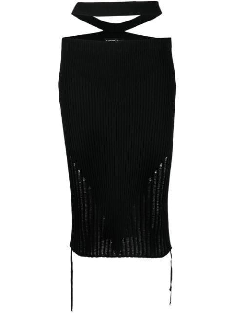 ribbed-knit pencil skirt by ANDREADAMO