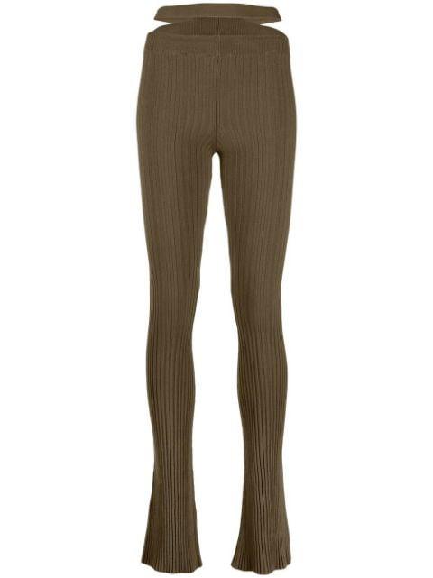 ribbed-knit skinny trousers by ANDREADAMO