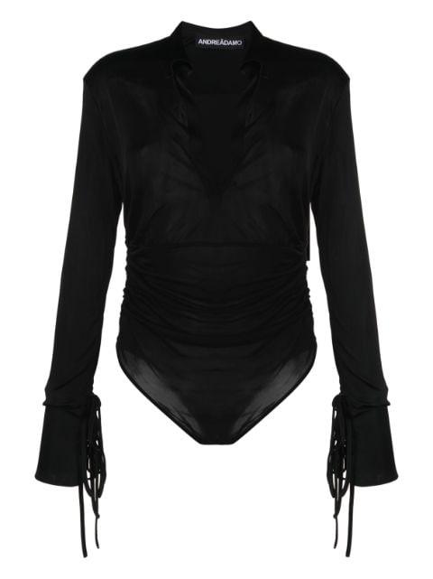 semi-sheer long-sleeved body by ANDREADAMO