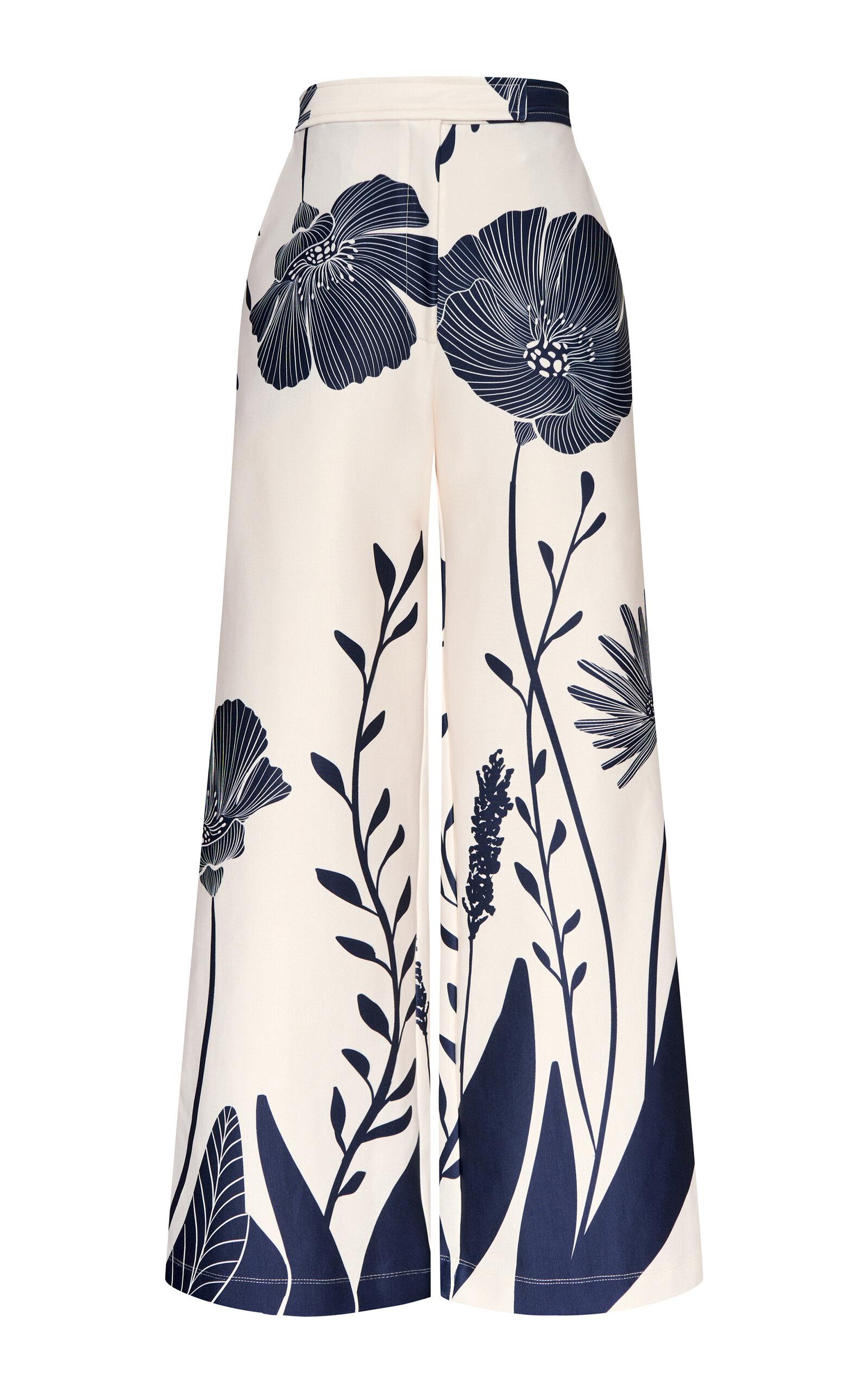 Andres Otalora Ama y Haz Twill Wide-Leg Pants - Moda Operandi by ANDRES OTALORA