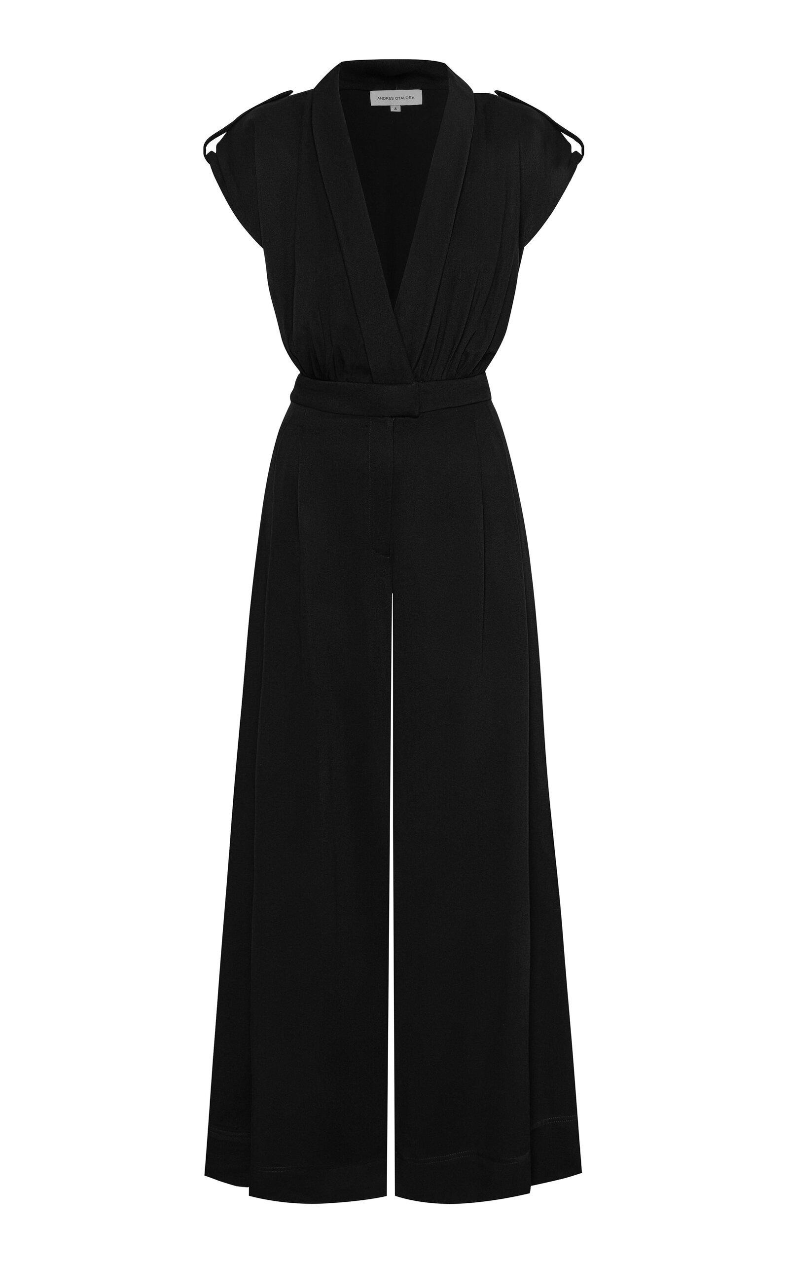 Andres Otalora Amara V-Neck Jumpsuit - Moda Operandi by ANDRES OTALORA
