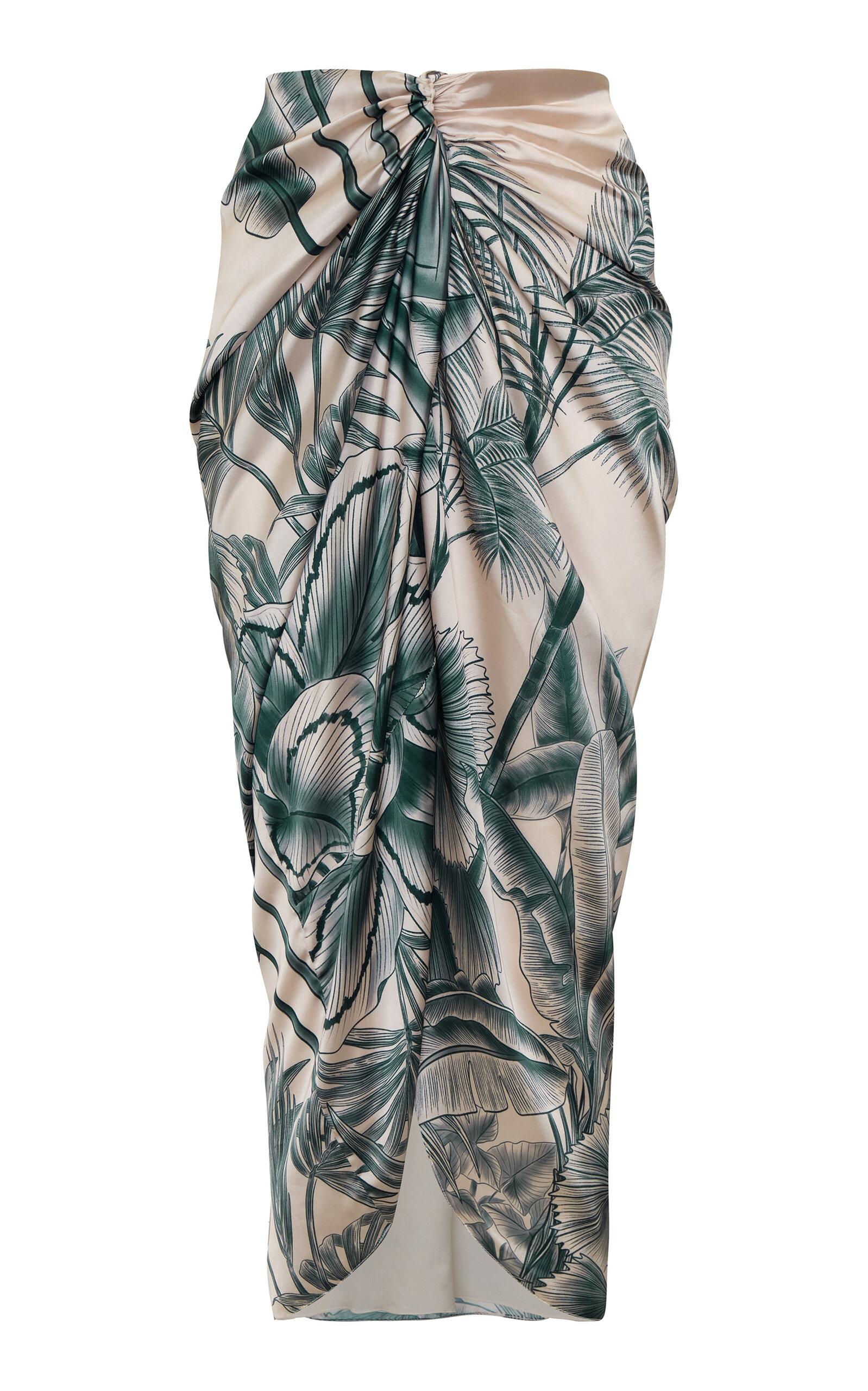 Andres Otalora Cairo Pleated Midi Skirt - Moda Operandi by ANDRES OTALORA