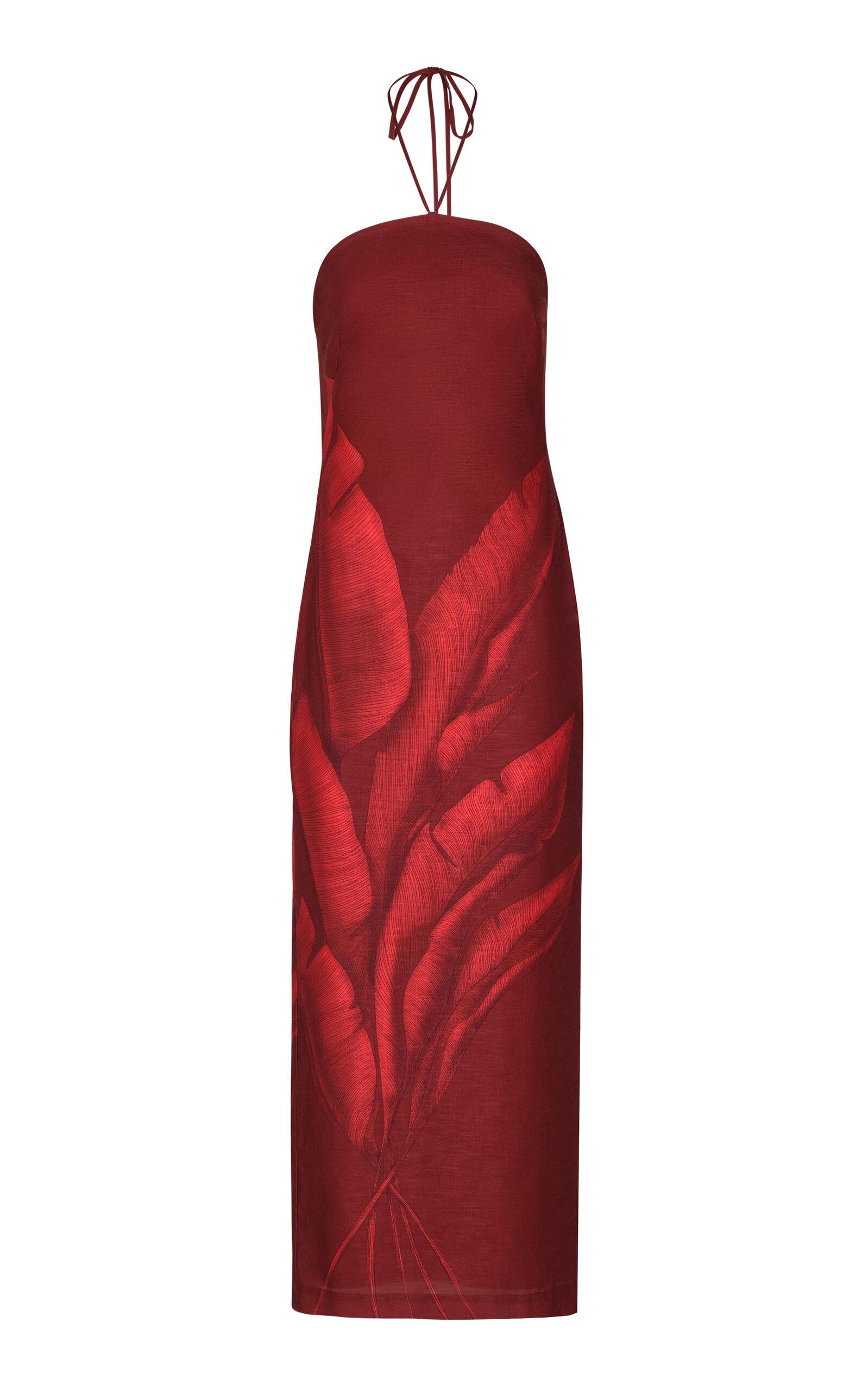 Andres Otalora Costera Printed Linen Maxi Dress - Moda Operandi by ANDRES OTALORA