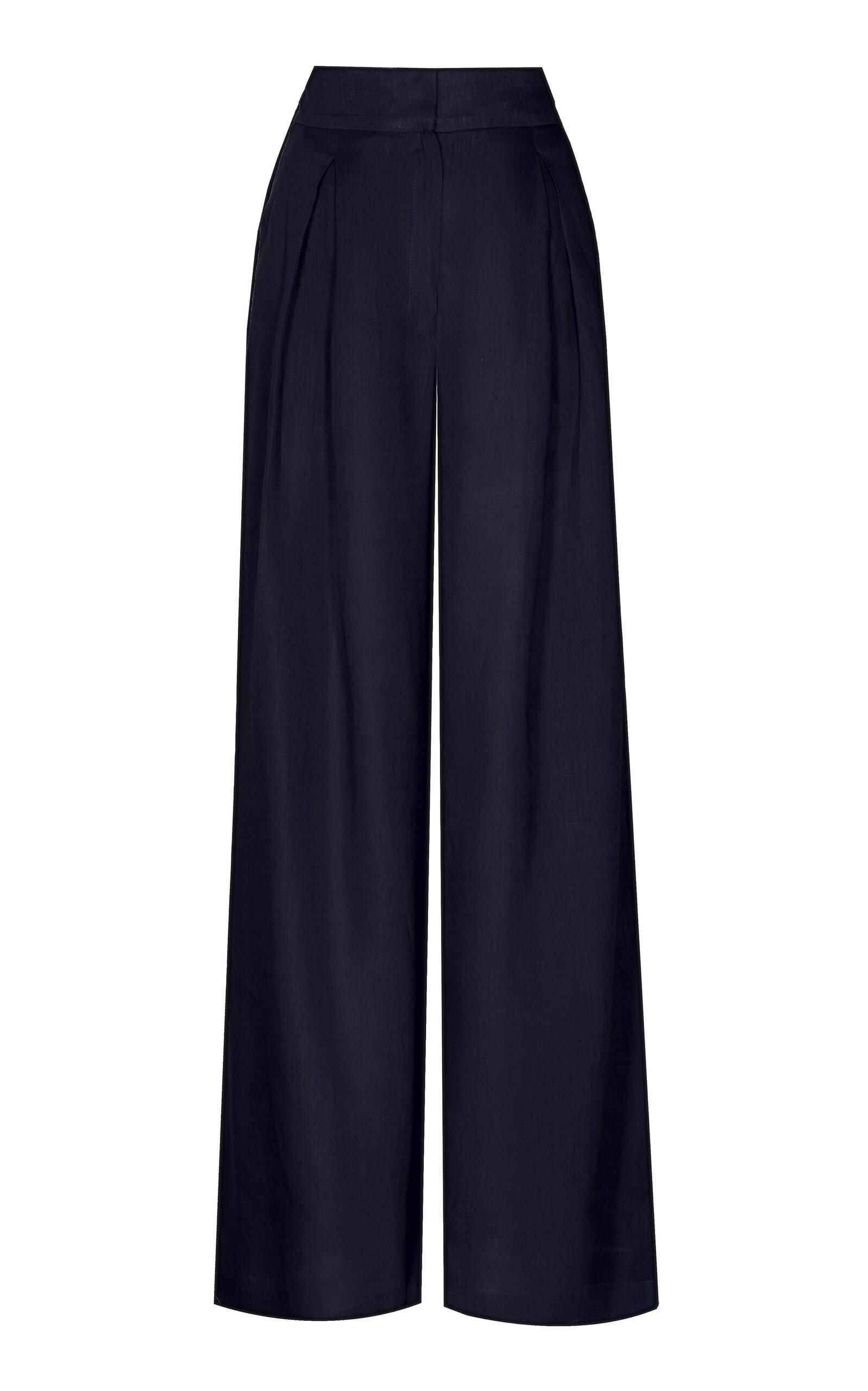 Andres Otalora Desperte Linen Wide-Leg Pants - Moda Operandi by ANDRES OTALORA