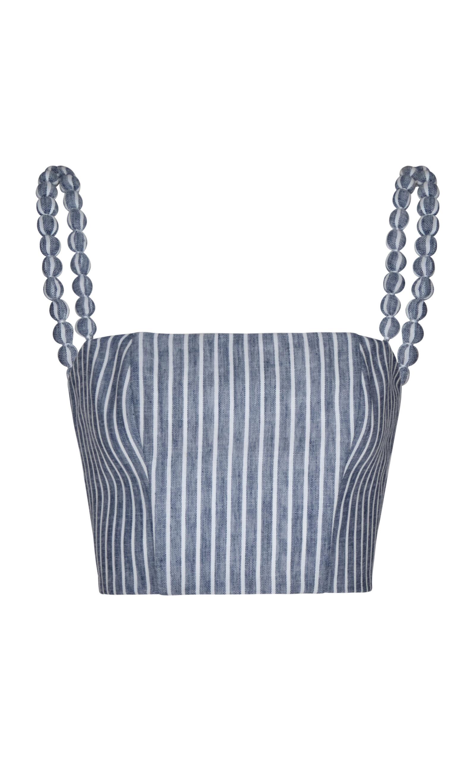 Andres Otalora Esperame Striped Cropped Top - Moda Operandi by ANDRES OTALORA