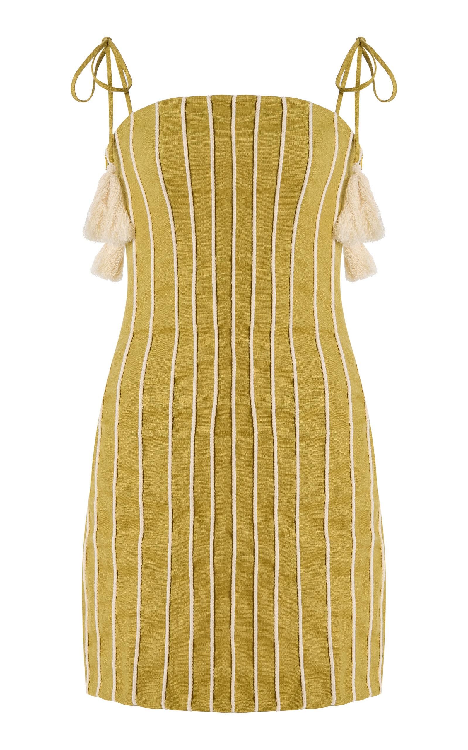 Andres Otalora Exclusive Postales Linen Mini Dress - Moda Operandi by ANDRES OTALORA
