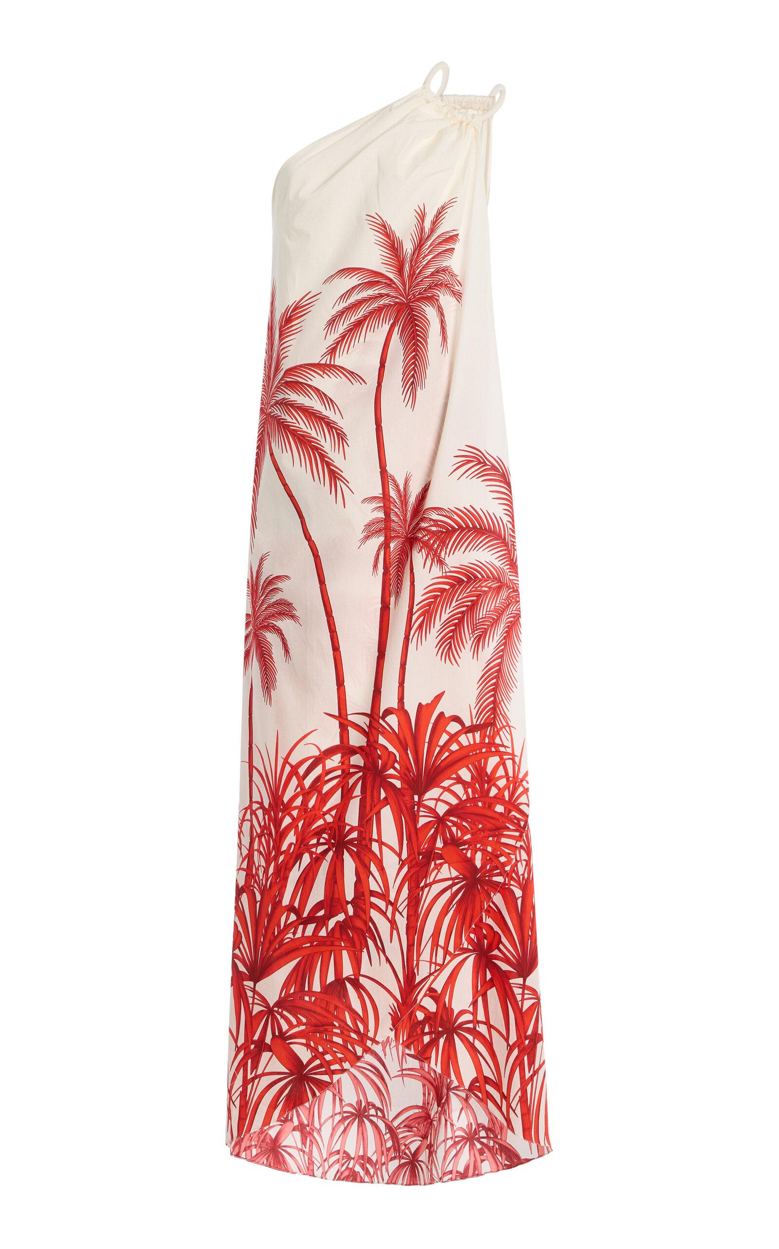 Andres Otalora Exclusive Sin Disimulo Draped Crepe One-Shoulder Maxi Dress - Moda Operandi by ANDRES OTALORA