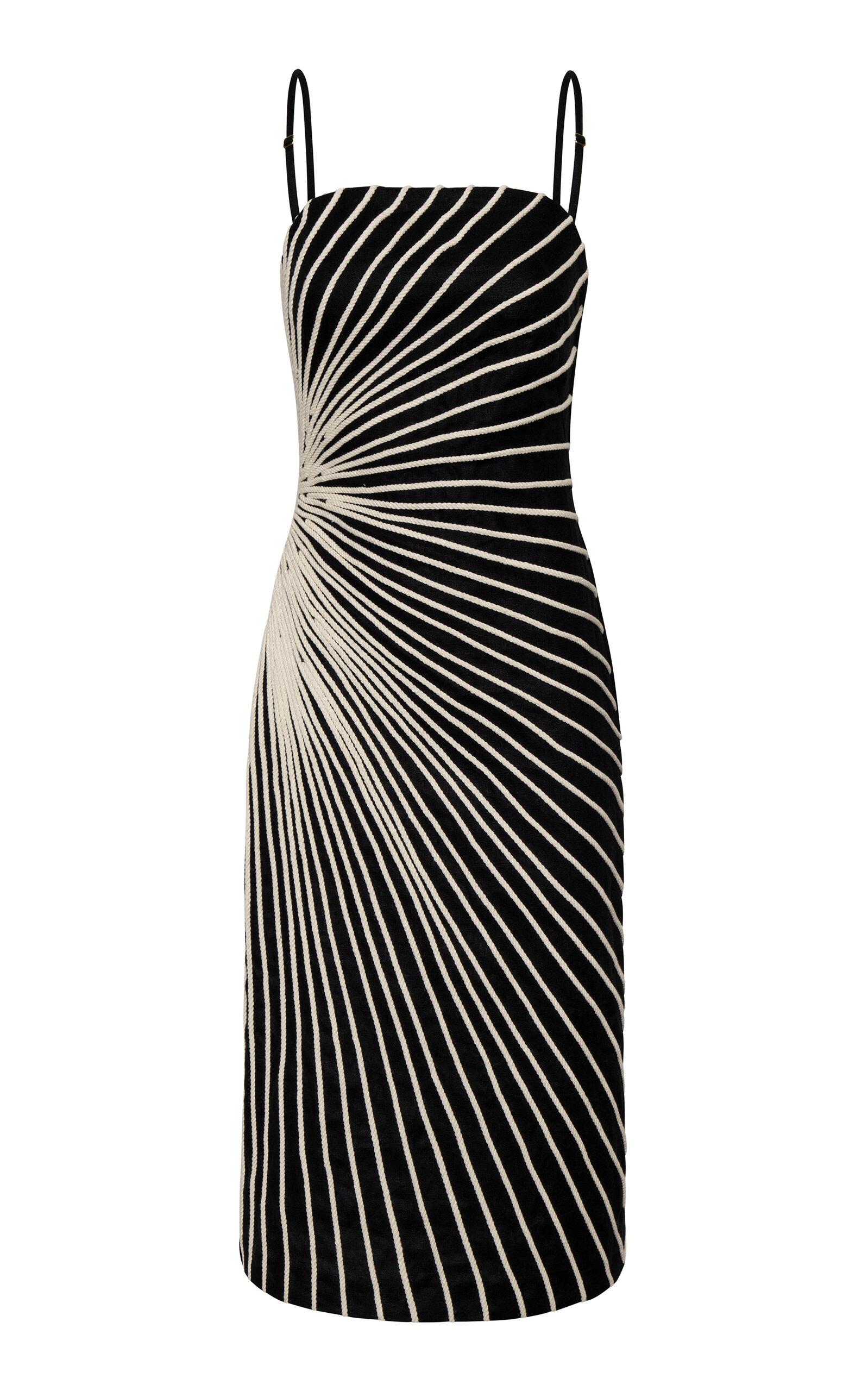 Andres Otalora Imani de Amor Embroidered Linen Midi Dress - Moda Operandi by ANDRES OTALORA