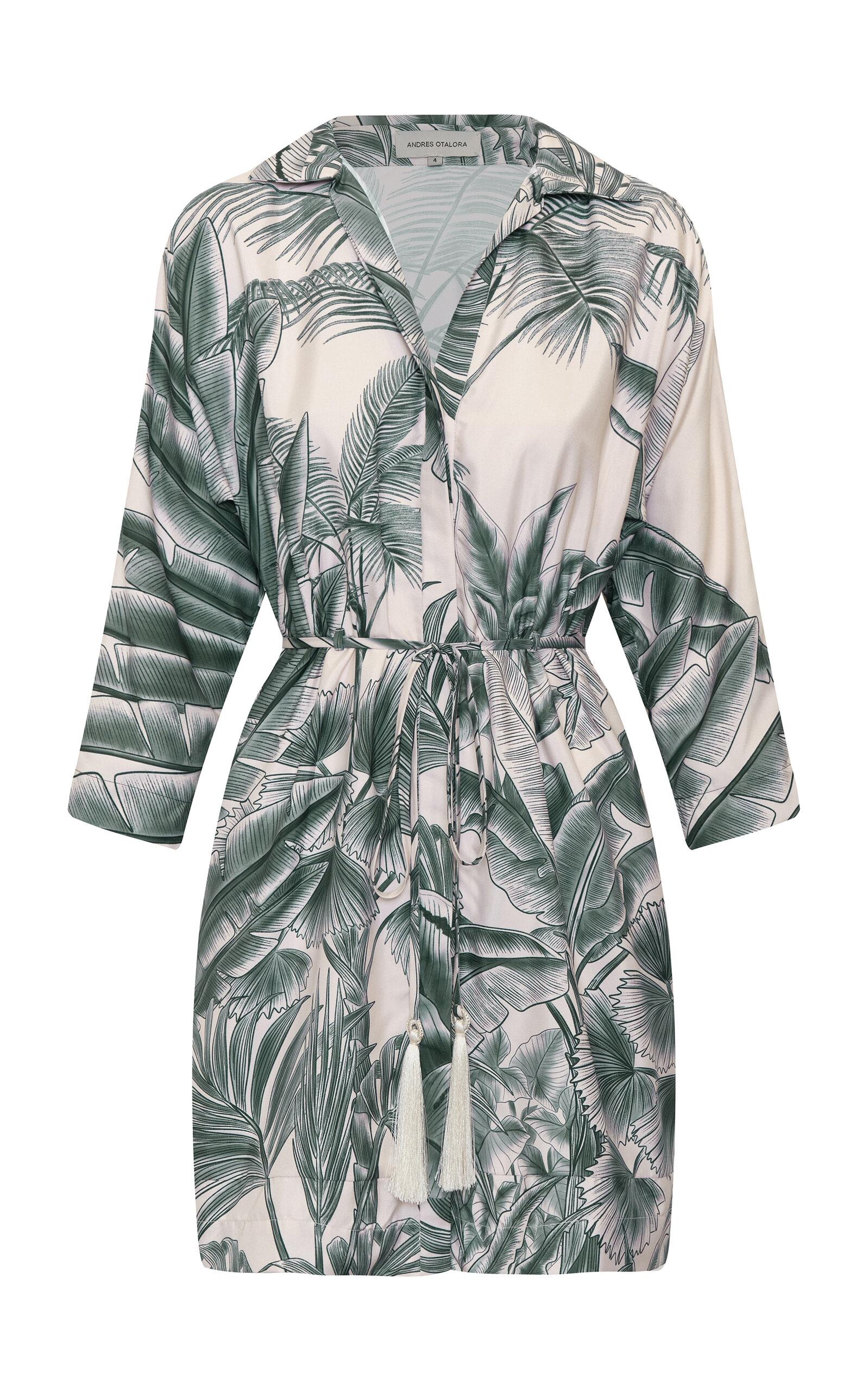 Andres Otalora Kora Printed Stretch Cotton-Poplin Mini Dress - Moda Operandi by ANDRES OTALORA