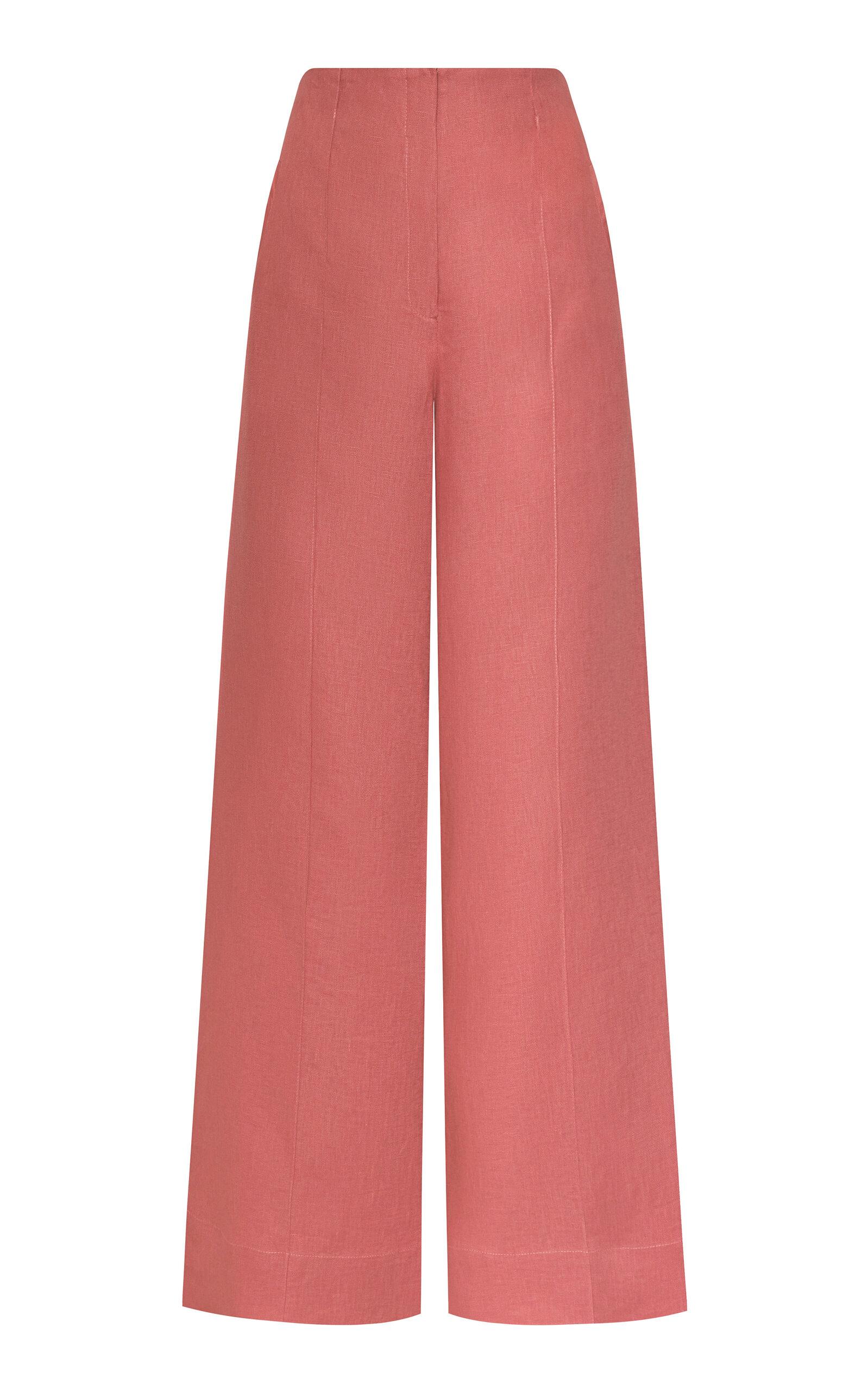 Andres Otalora La Promesa Linen Wide-Leg Pants - Moda Operandi by ANDRES OTALORA