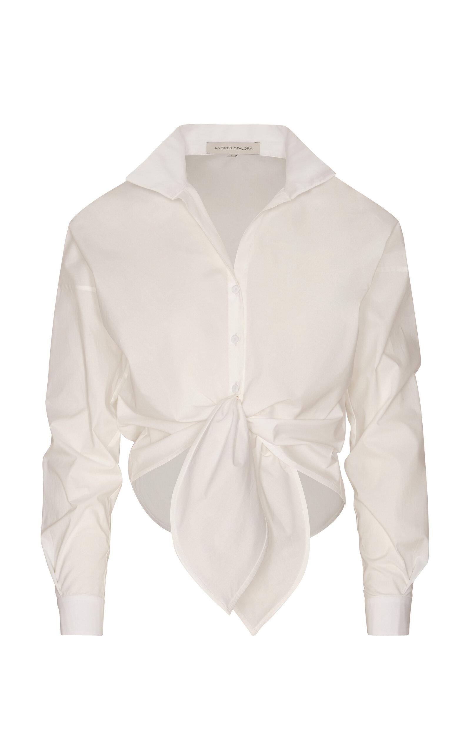 Andres Otalora Luz Envolvente Cotton-Poplin Shirt - Moda Operandi by ANDRES OTALORA