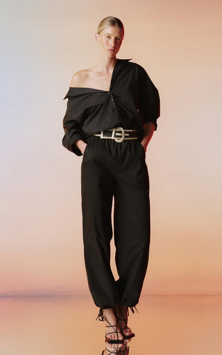 Andres Otalora Malaika Mid-Rise Stretch-Cotton Straight-Leg Pants - Moda Operandi by ANDRES OTALORA