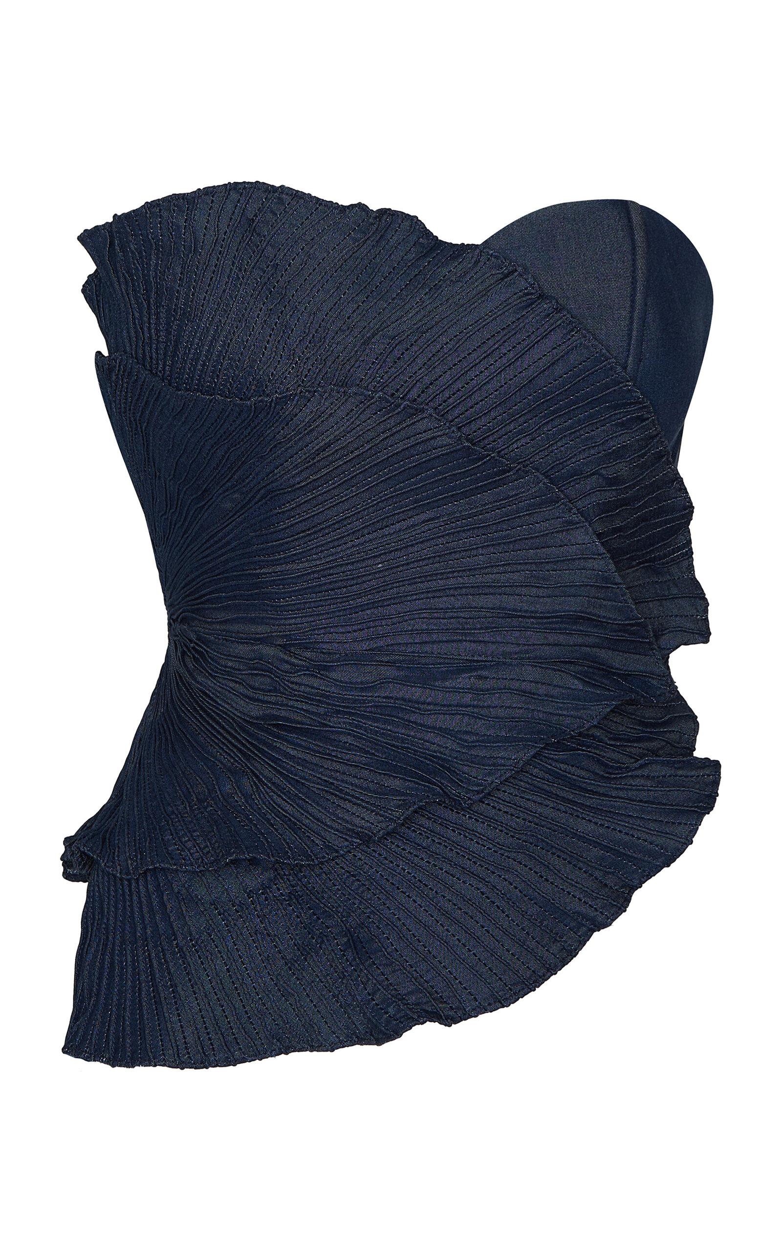 Andres Otalora Mediterranea Pleated Top - Moda Operandi by ANDRES OTALORA
