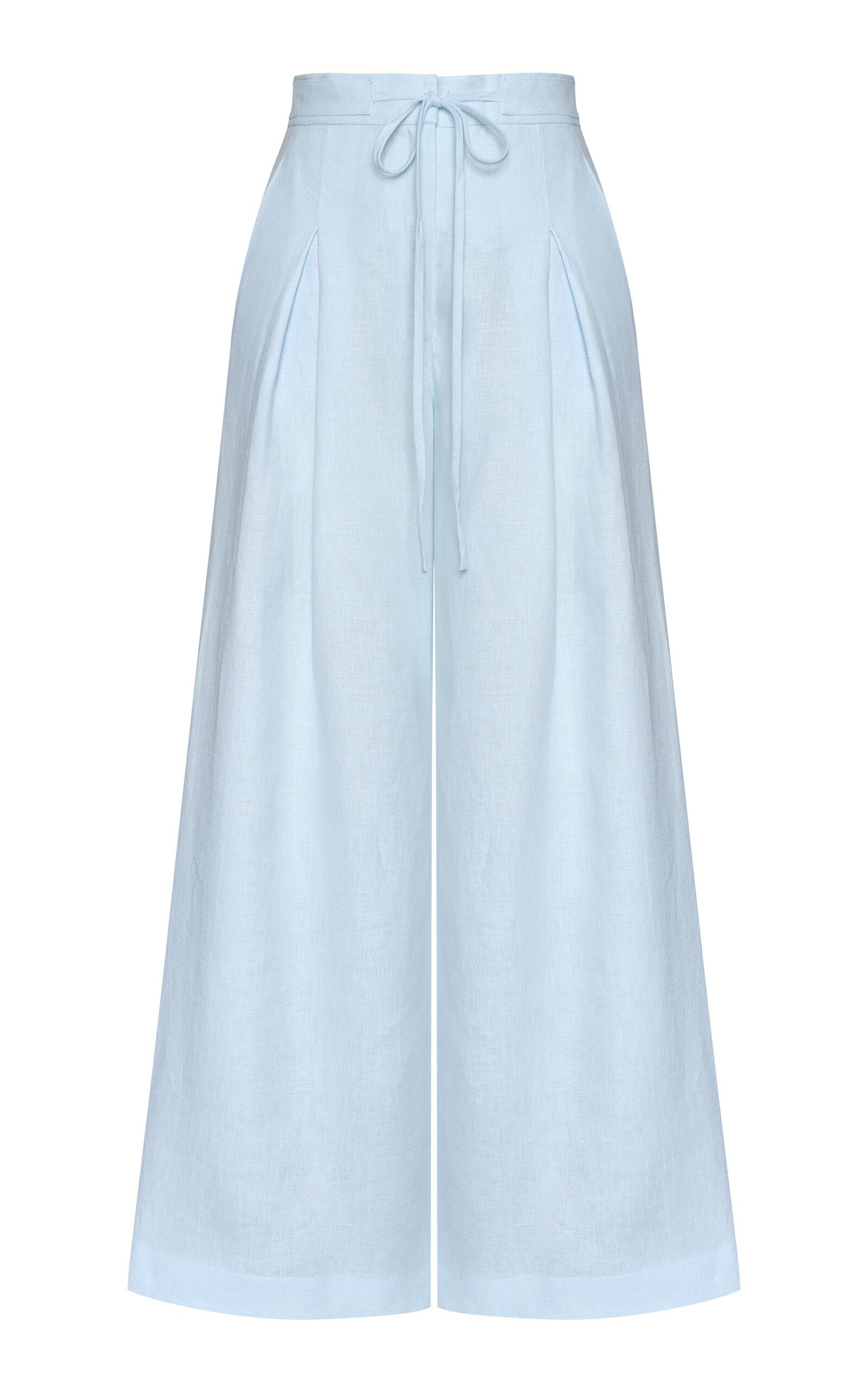 Andres Otalora Mi Diario Wide-Leg Linen Pants - Moda Operandi by ANDRES OTALORA