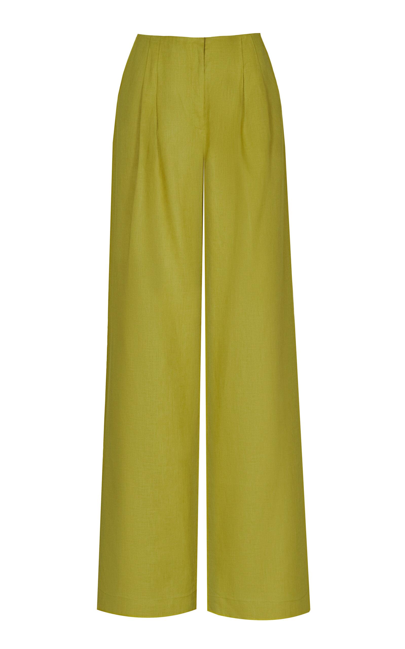 Andres Otalora Mucho Mucho Linen Wide-Leg Pants - Moda Operandi by ANDRES OTALORA