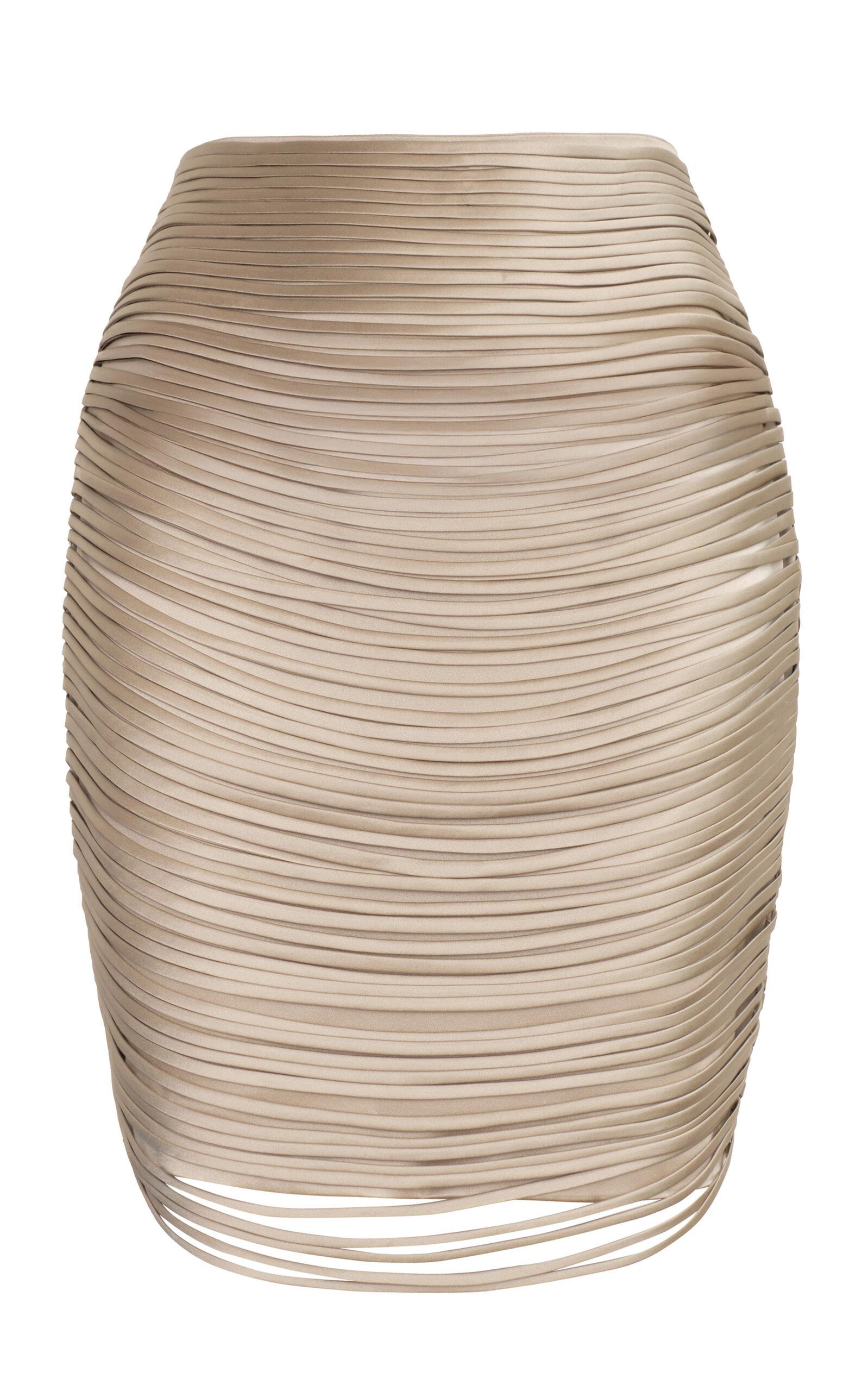 Andres Otalora Noche Estrellada Fringed Mini Skirt - Moda Operandi by ANDRES OTALORA