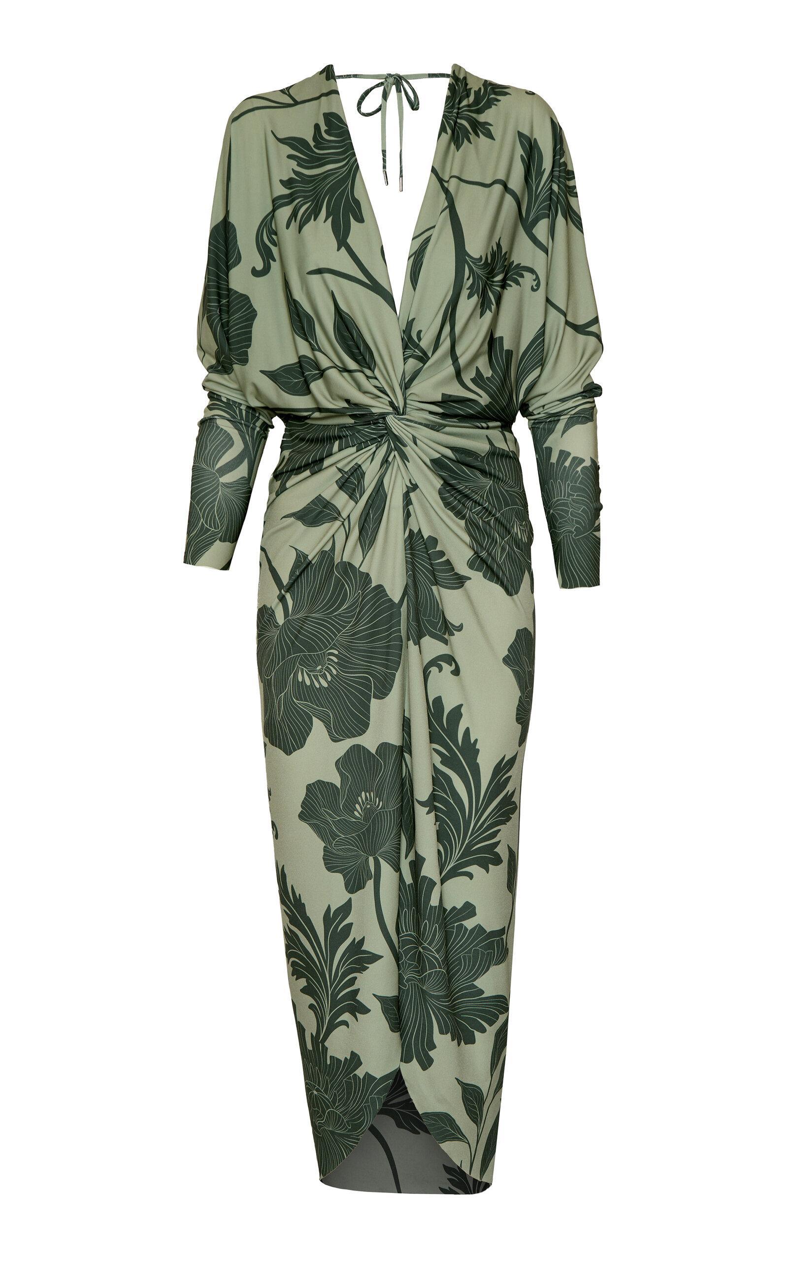 Andres Otalora Nuestro Presente Jersey Midi Dress - Moda Operandi by ANDRES OTALORA