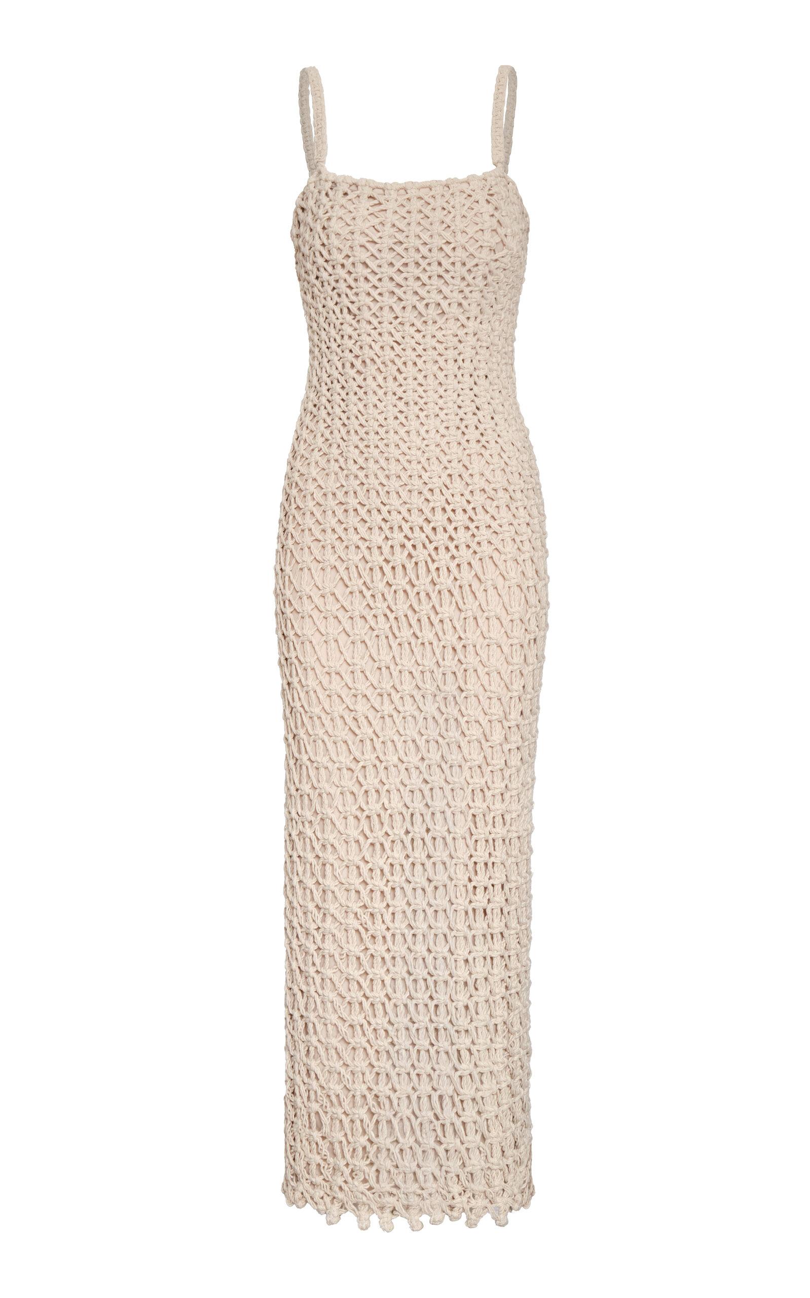 Andres Otalora Poesia Quieta Cotton-Macrame Maxi Dress - Moda Operandi by ANDRES OTALORA