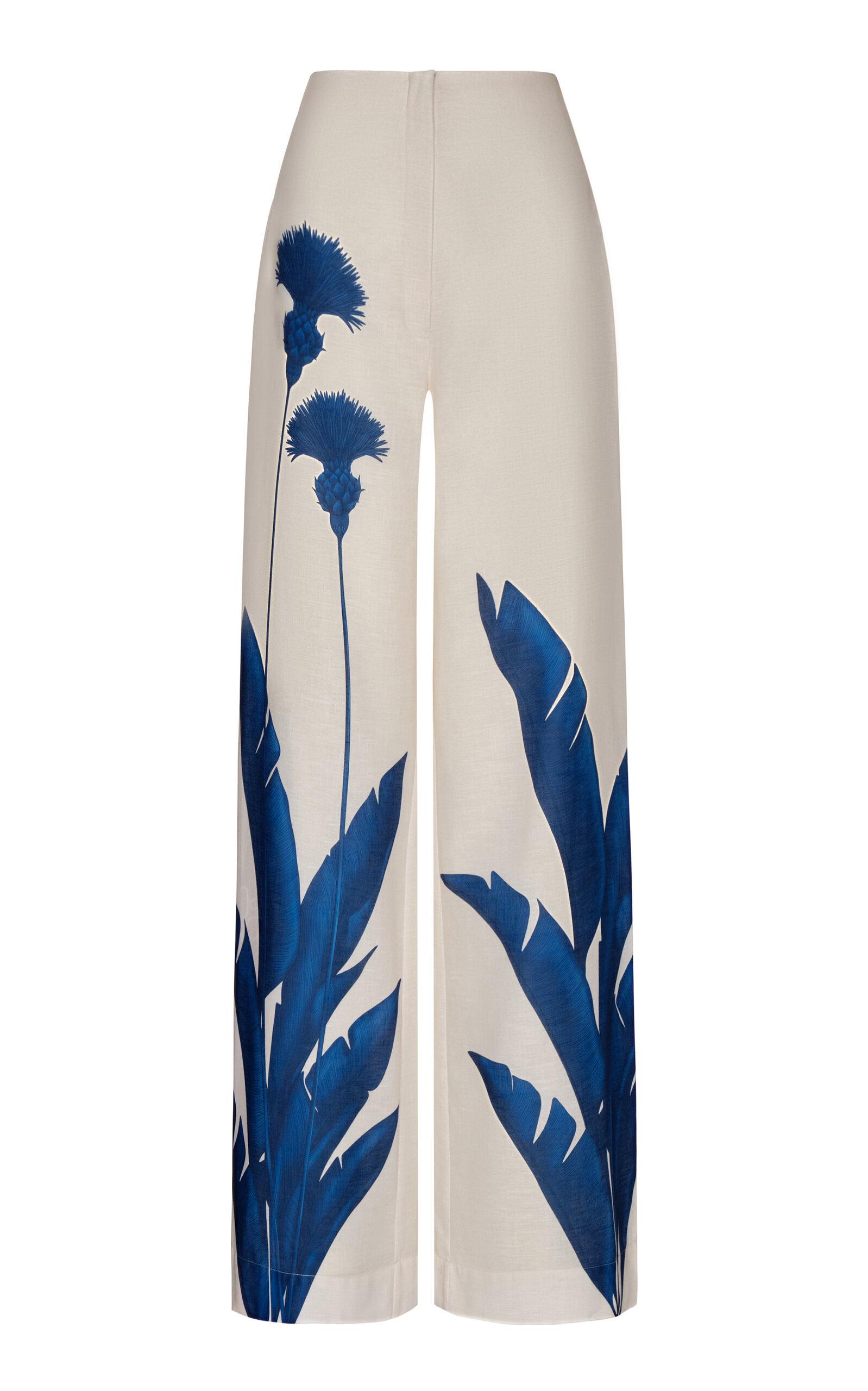 Andres Otalora Ritmica Linen Wide-Leg Pants - Moda Operandi by ANDRES OTALORA