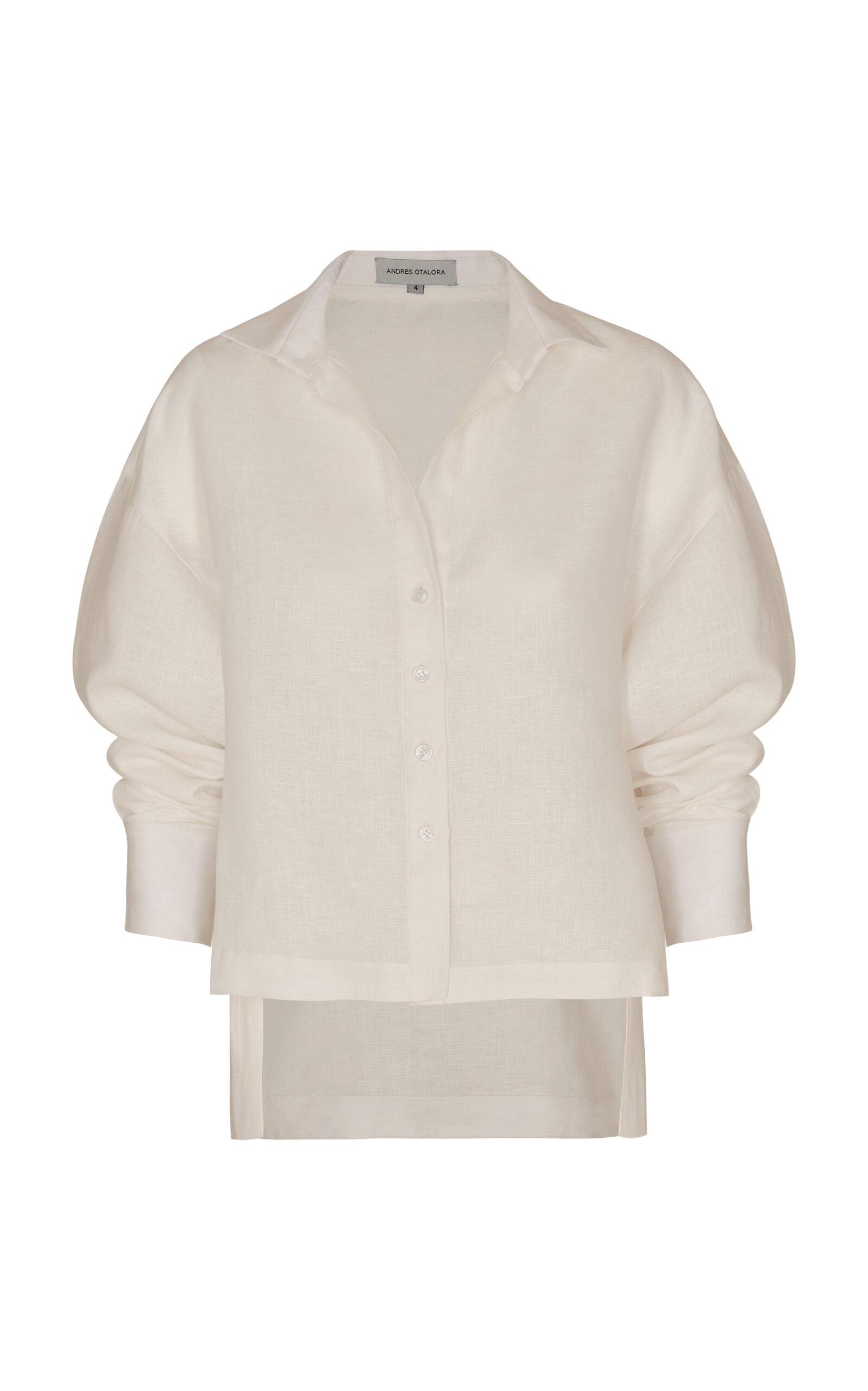 Andres Otalora Si Sabes Linen Shirt - Moda Operandi by ANDRES OTALORA