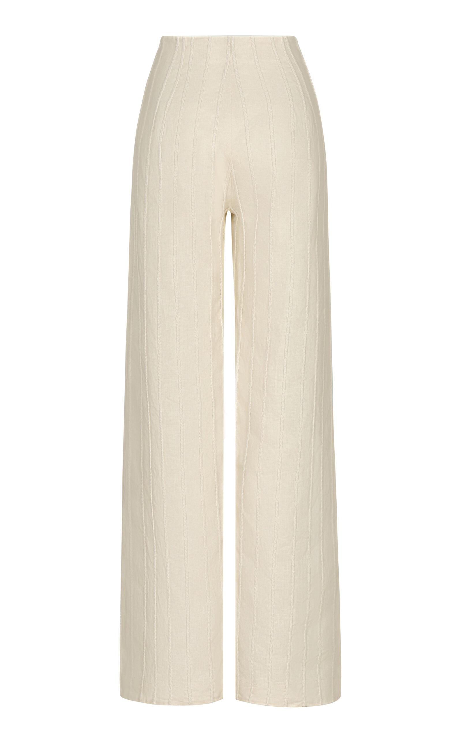 Andres Otalora Tuyo Linen Wide-Leg Pants - Moda Operandi by ANDRES OTALORA