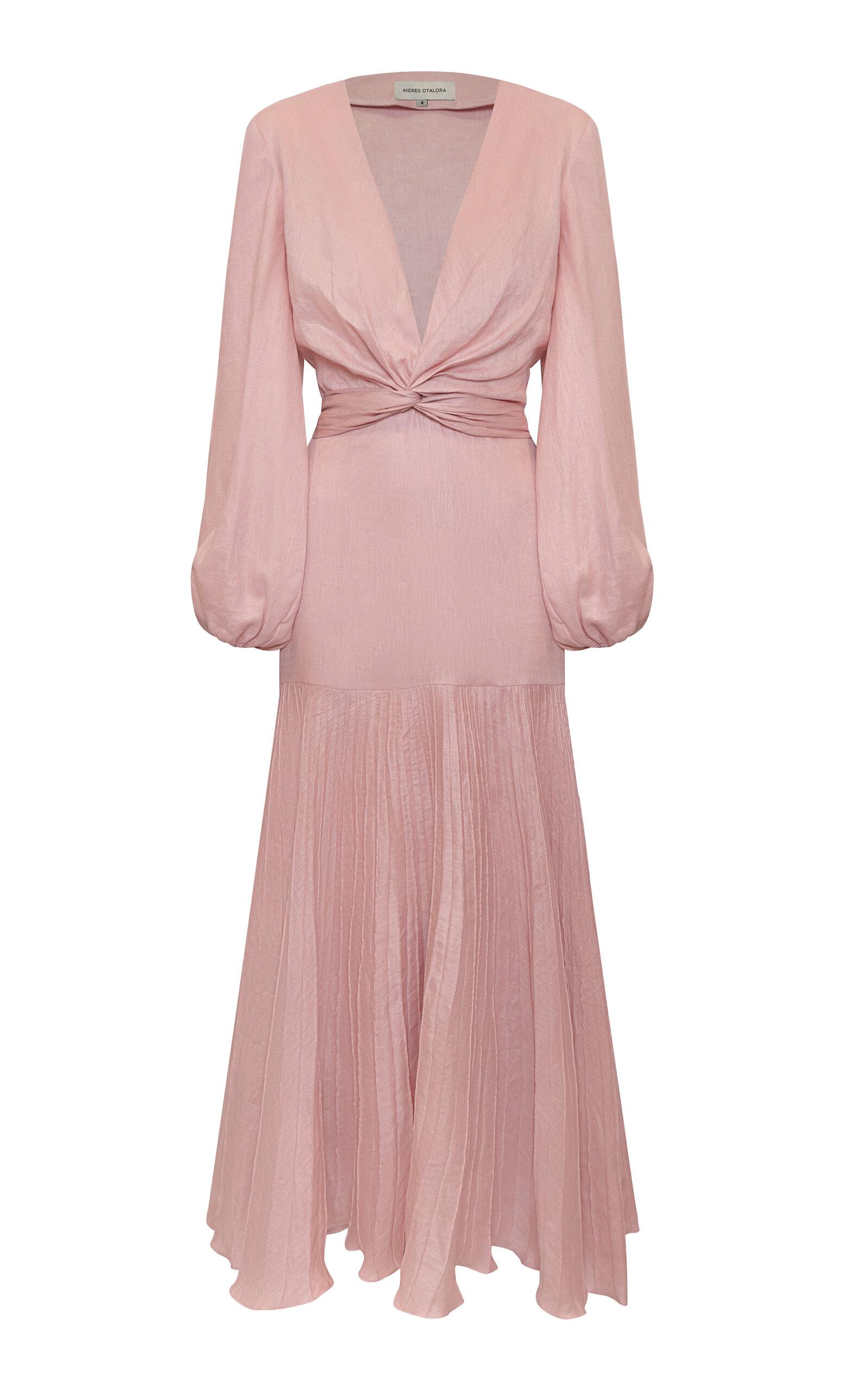 Andres Otalora Un Lugar Linen Maxi Dress - Moda Operandi by ANDRES OTALORA