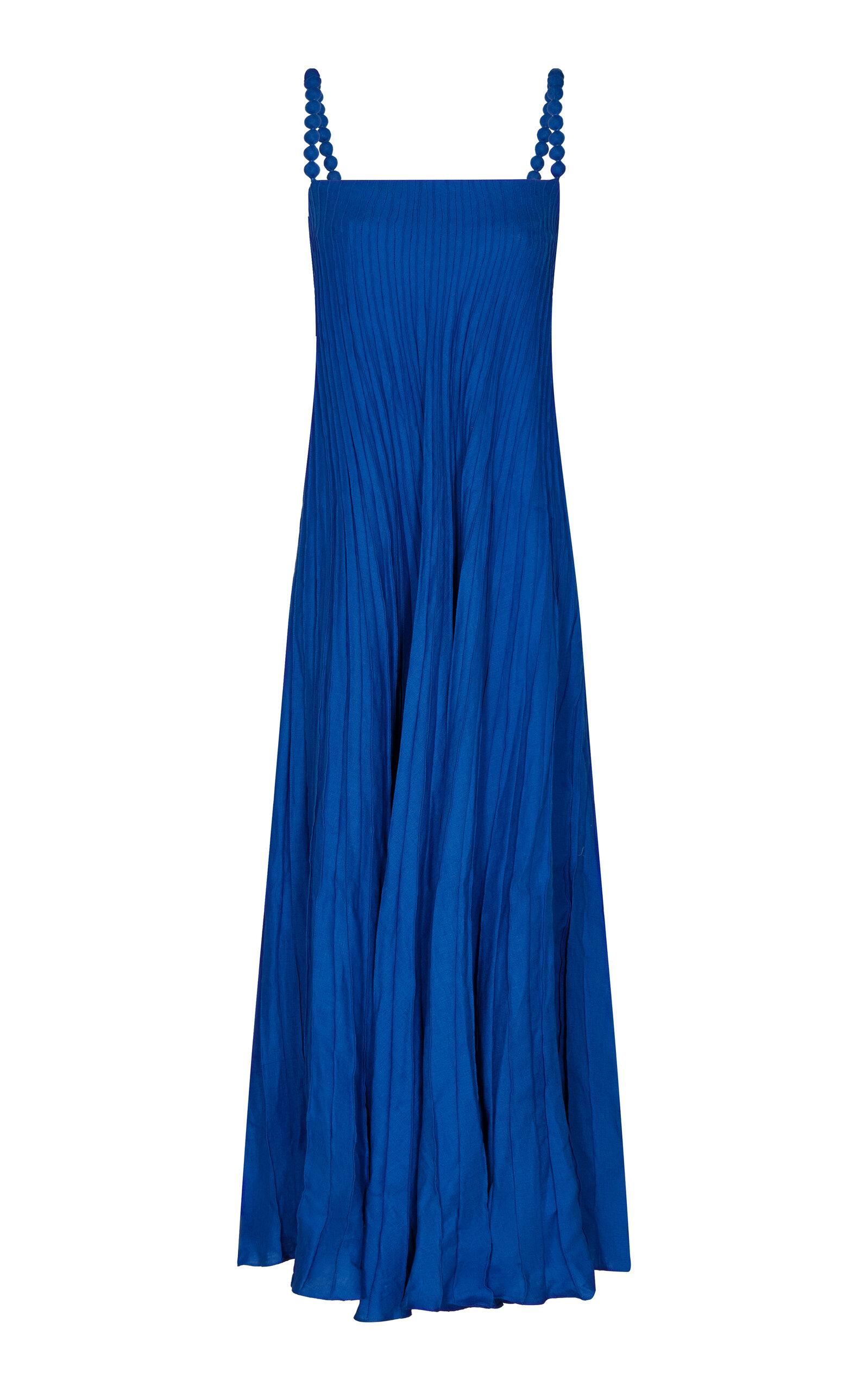 Andres Otalora Un Ritmo Linen Maxi Dress - Moda Operandi by ANDRES OTALORA