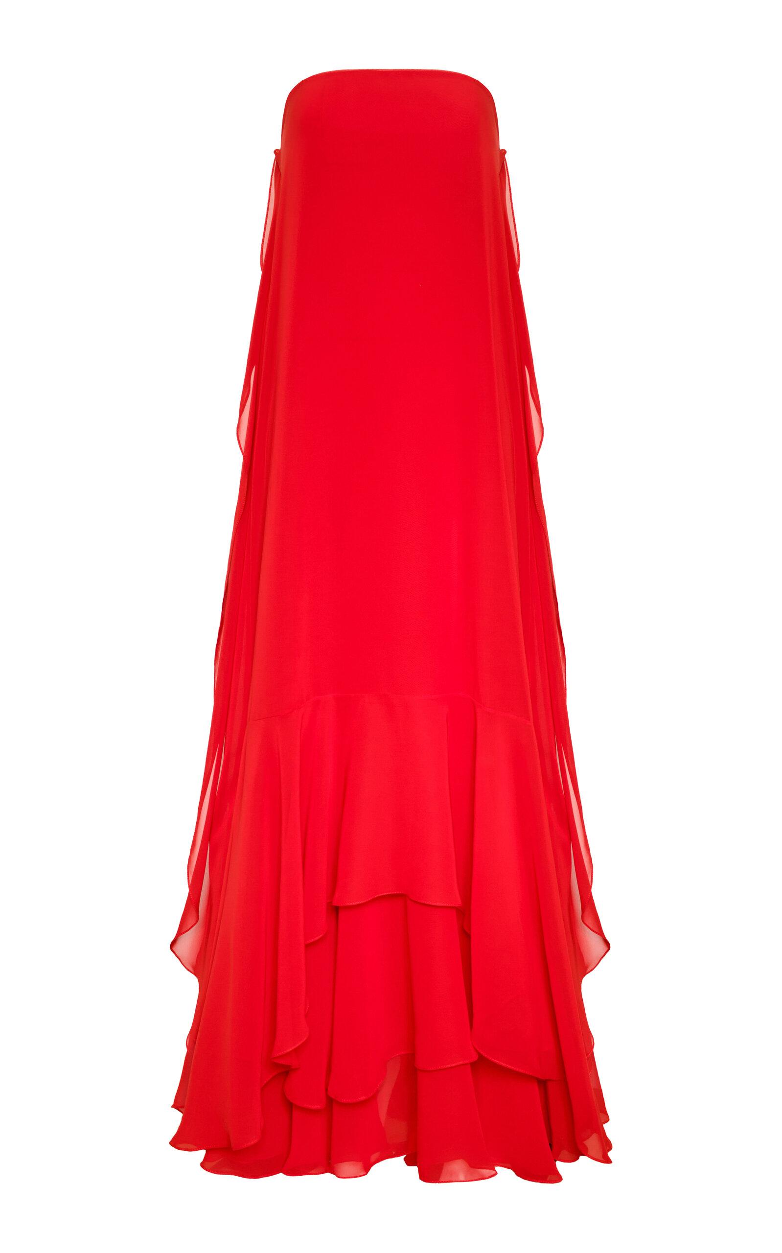 Andres Otalora Unecreto Chiffon Maxi Dress - Moda Operandi by ANDRES OTALORA