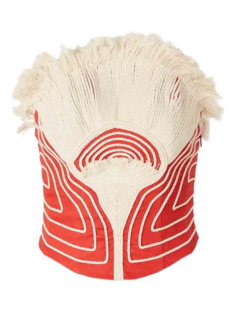 Sol Quema fringed top by ANDRES OTALORA