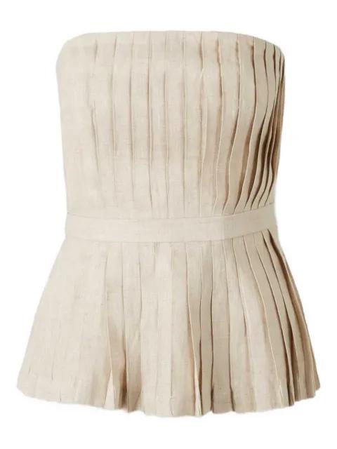 pleated charming top by ANDRES OTALORA