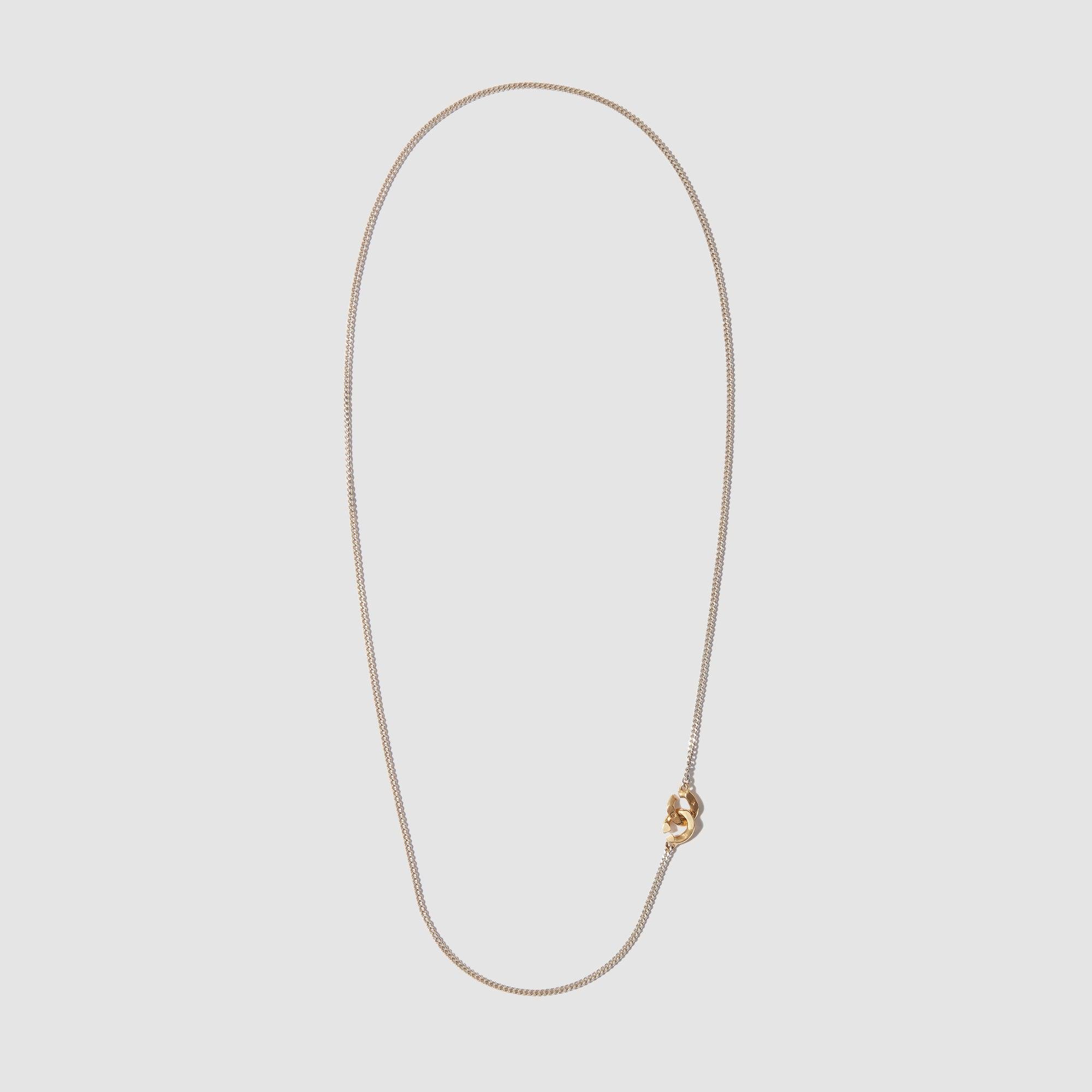 Andrew Bunney - Chain with Curb Clasp Small - (Sterling Silver Yellow Gold) by ANDREW BUNNEY