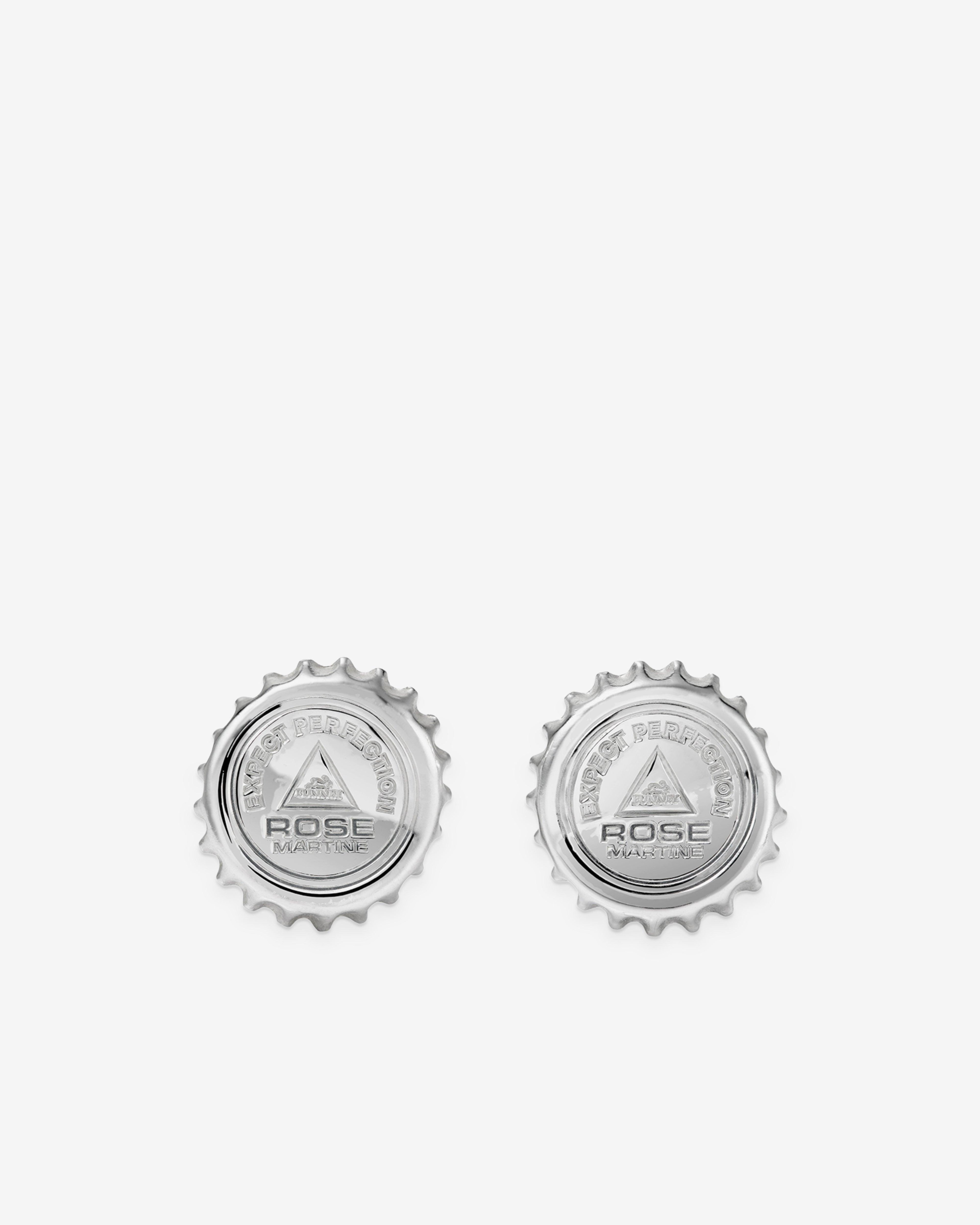 Bunney - Martine Rose Bottle Top Earrings - (Silver) by ANDREW BUNNEY