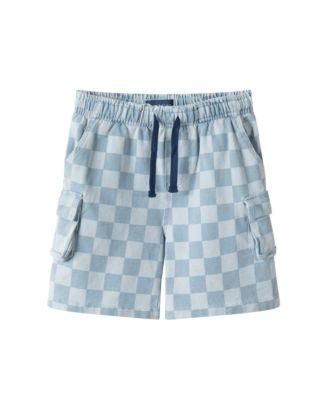 Boys' Checkered Knit Denim Shorts - Little Kid by ANDY&EVAN