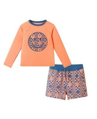 Boys' Long Sleeve Rashguard Set - Little Kid by ANDY&EVAN