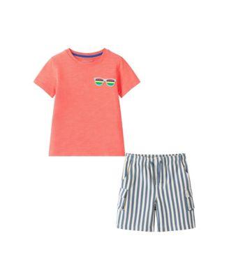 Boys' Short Sleeve Tee & Quilted Short Set - Little Kid by ANDY&EVAN