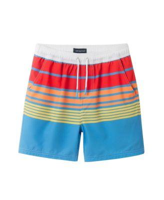 Boys' Stripe Comfort-Stretch Lined Boardshort - Big Kid by ANDY&EVAN