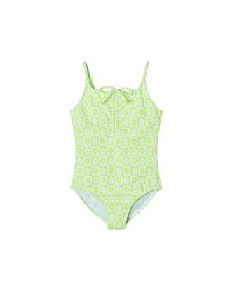 Girls' Floral Check One Piece Swim Suit -  Big Kid by ANDY&EVAN