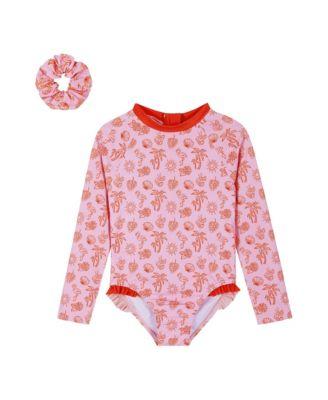 Girls' Long Sleeve Rashguard with Srunchie - Little Kid by ANDY&EVAN