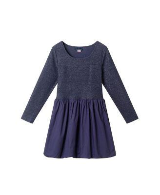 Girls' Rib Jersey Drop Waist Bubble Dress - Big Kid by ANDY&EVAN