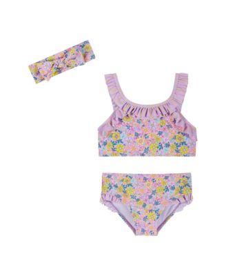 Ruffle Bikini with Headband - Little Kid by ANDY&EVAN