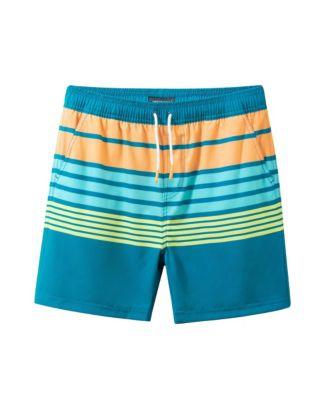 Stripe Comfort-Stretch Lined Boardshort - Big Kid by ANDY&EVAN