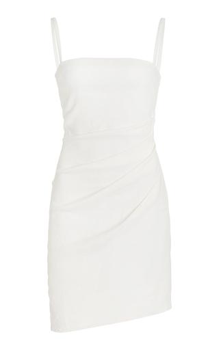 Anemos The Nadege Draped Linen-Blend Mini Dress - Moda Operandi by ANEMOS