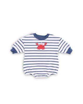 Boys' Sailor Sea Creatures Appliqu&eacute;s Sweatshirt Bubble Stripe Bodysuit - Baby by ANGEL DEAR
