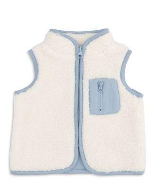 Boys' Sherpa Zip Front Vest - Baby by ANGEL DEAR