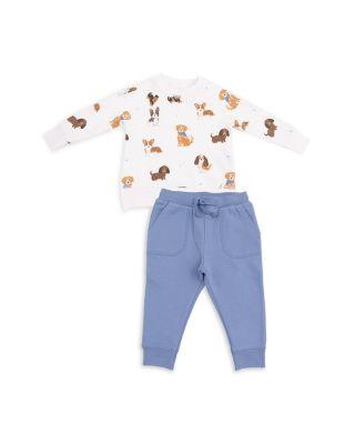Unisex Best Friend Dogs French Terry Raglan Sweatshirt & Jogger Pant Set - Baby by ANGEL DEAR