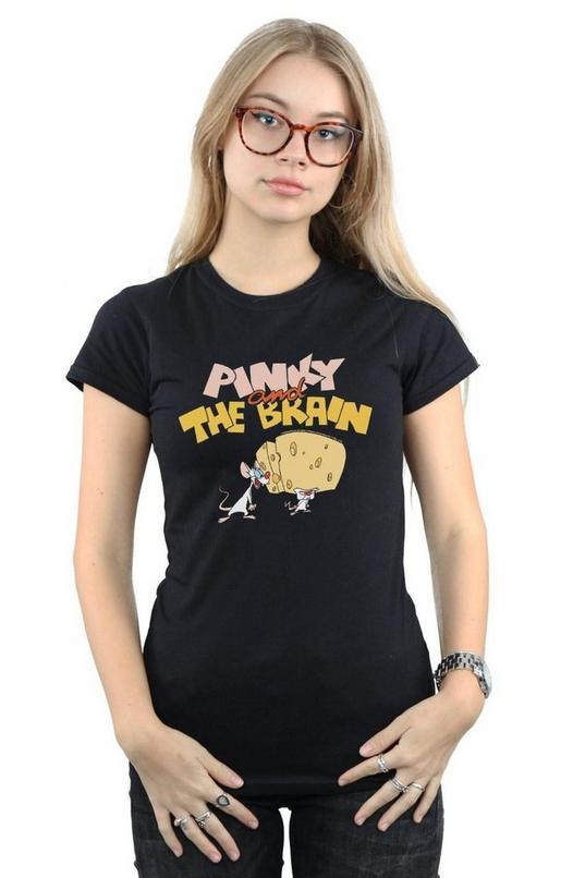 Pinky And The Brain Cheese Head Cotton T-Shirt by ANIMANIACS