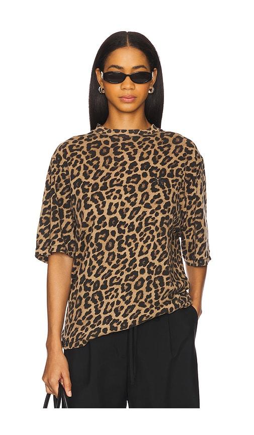 ANINE BING Avi Tee in Brown by ANINE BING