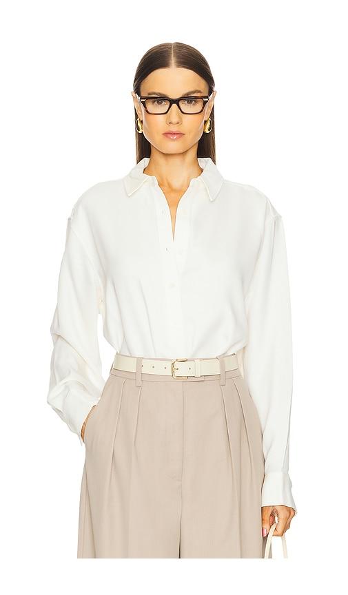 ANINE BING Braxton Shirt in Ivory by ANINE BING